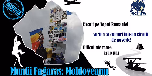 Varful Moldoveanu prin Valea Buda