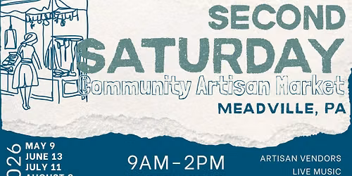 Second Saturday Community Artisan Market - July 11