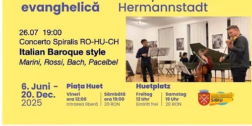 Concert, italian baroque music — Piața Huet, 550182 Sibiu, România