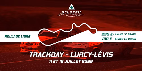 Sortie piste SDQ - Circuit de Lurcy-L\u00e9vis - Samedi 12 et Dimanche 13 Juillet 2026