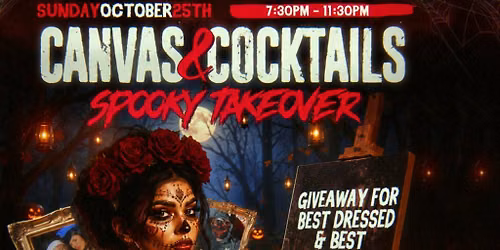 Canvas & Cocktails: Spooky Takeover