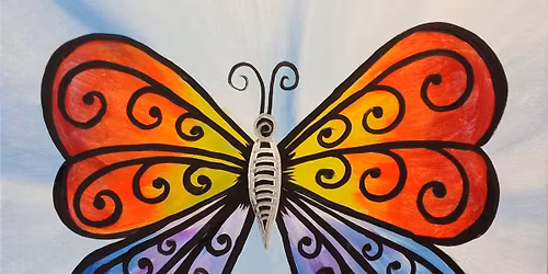 Family Friendly Paint Class: Butterfly Style