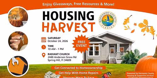 Housing Harvest: Homeownership & Housing Fair with Hernando County