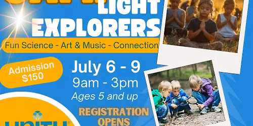 Peace Camp Light Explorers, ages 5 and up