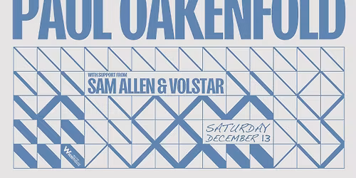 Paul Oakenfold at Walter Wherehouse