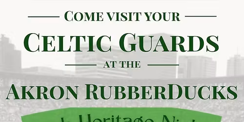 Akron Celtic Guards at the RubberDucks Irish Heritage Night