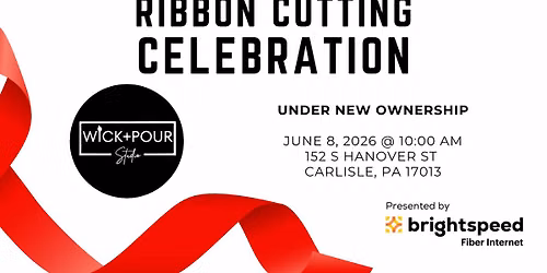 Ribbon Cutting - Wick + Pour Studio