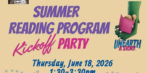 Summer Reading Kick Off Party