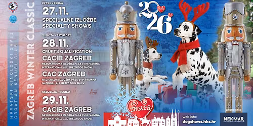 ZAGREB Winter Classic dog shows 2026 [official]