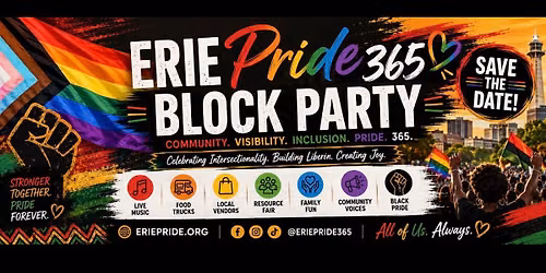 ERIE PRIDE 365 ANNUAL BLOCK PARTY