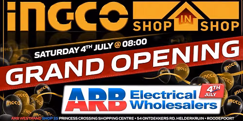 ARB West Rand INGCO Shop-In-Shop Grand Opening