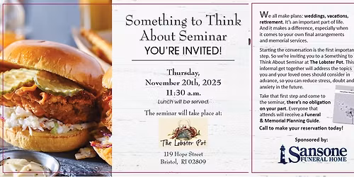 Something to Think About - Advance Planning Seminar