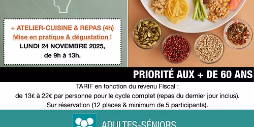ATELIER BIEN-\u00caTRE & PR\u00c9VENTION : Bien manger pour bien penser !