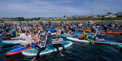 Surfers Against Sewage Paddle Out Protest - Lee on Solent 