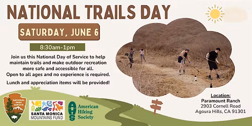National Trails Day 2026: Trail Work at Paramount Ranch