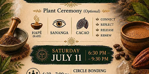 Sacred Sessions: Plant Ceremony & Sound Healing