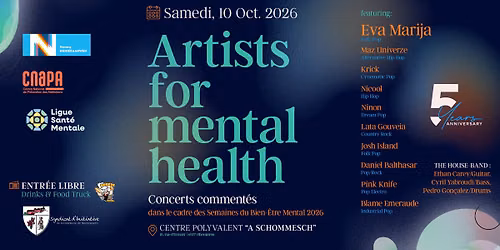 Artists for Mental Health \u2013 Komment\u00e9iert Concerten