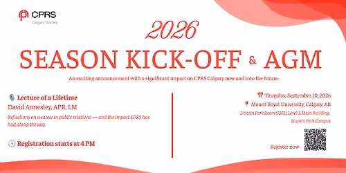 CPRS Calgary Season Kick-Off & AGM 2026