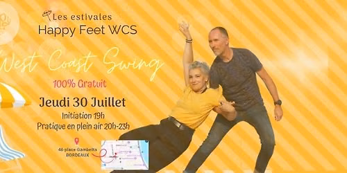 Les Estivales Happy Feet- Initiation + pratique libre Juillet
