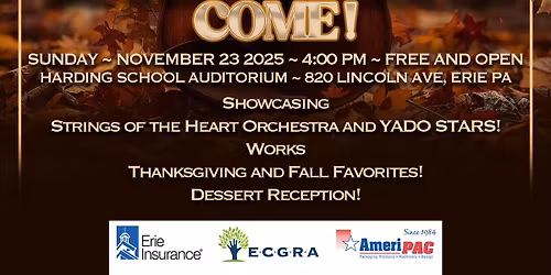 Come Ye Thankful People Come - YADO Fall Strings Showcase
