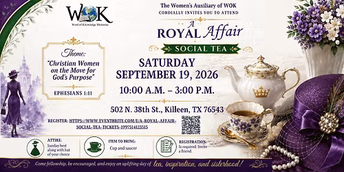 A Royal Affair Social Tea