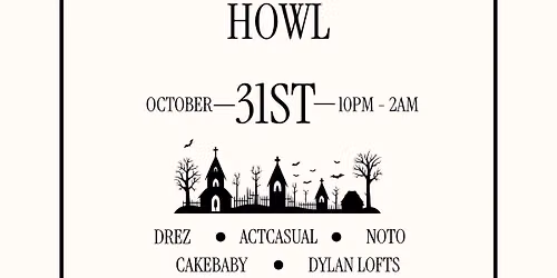 Halloween Howl October 31st