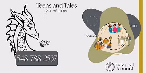 Teens and Tales: Dice and Dragons. Free! In-person.