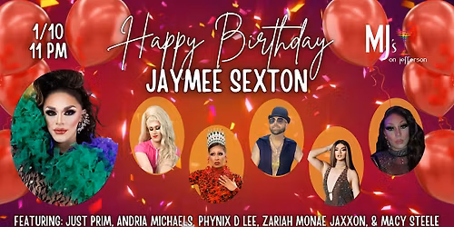 Happy Birthday Jaymee Sexton with Jaymee Sexton