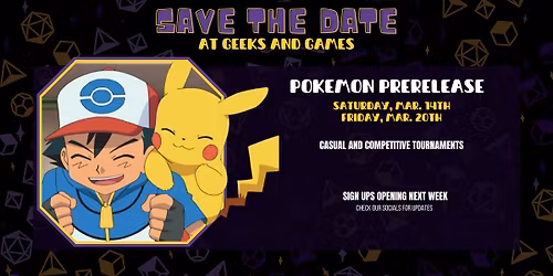 Pokemon Pre-Release