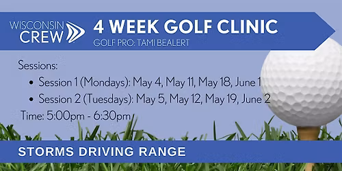 WCREW 4-week Golf Clinic