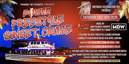Power Freestyle Sunset Cruise 2026