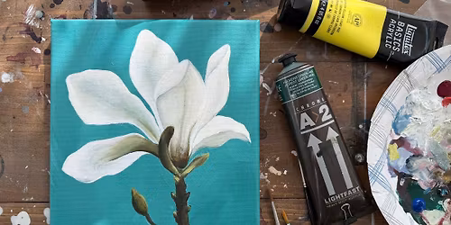 Beginner Acrylic: Magnolia Flower
