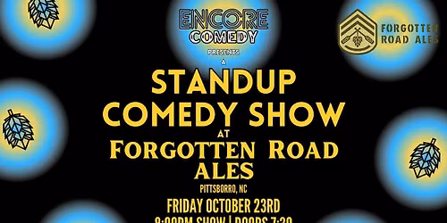 Standup Comedy at Forgotten Road Ales! (Pittsboro, NC)