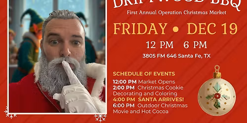 Operation Driftwood BBQ Christmas Market