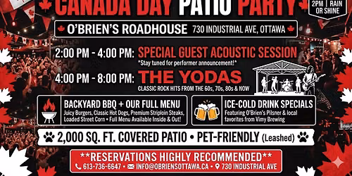 Canada Day @ O'Brien's Roadhouse