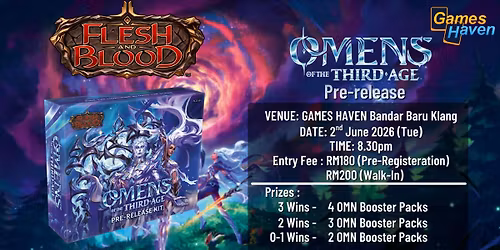 Games Haven BBK Omen of the Third Age Prerelease