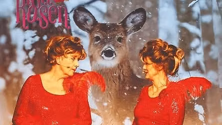 Weihnachtsmen\u00fc trifft Zwei zarte Rehe