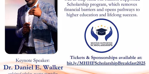Scholarship Breakfast featuring Keynote Speaker Dr. Daniel Walker