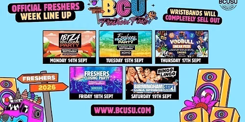BCUSU Official Freshers Fest 2026 [LIMITED PASSES AND TICKETS ON SALE NOW!]