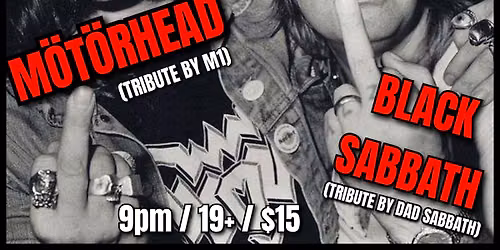METAL NIGHT @ Bovine with live tributes to Motorhead and Black Sabbath