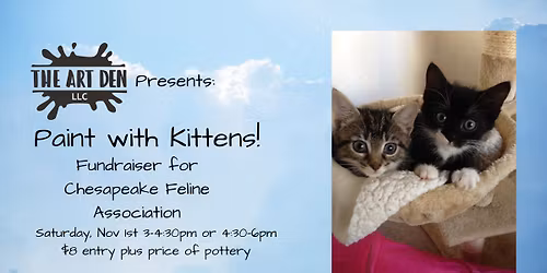 Paint with Kittens @ The Art Den LLC