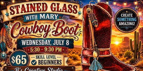 Stained Glass with Mary- BOOT