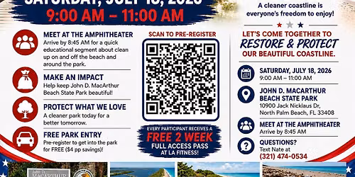 Red, White & Blue Beach Cleanup 2026