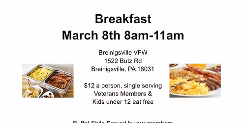 Breinigsville Post 8282 Breakfast