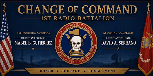 1st Radio Battalion Change of Command