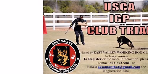 East Valley Working Dog Fall 2025 USCA Club Trial