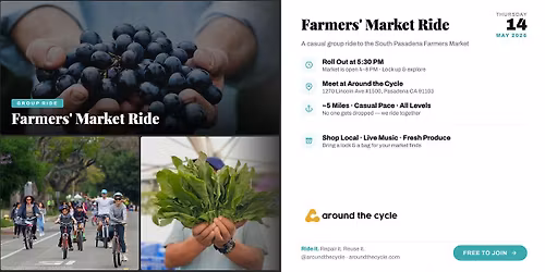 Around the Cycle Farmers Market Ride