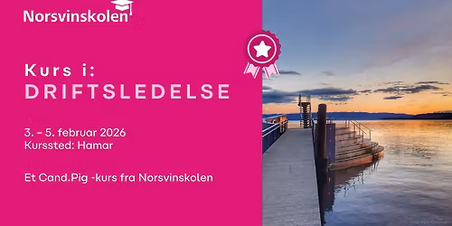 Norsvinskolen: Kurs i driftsledelse