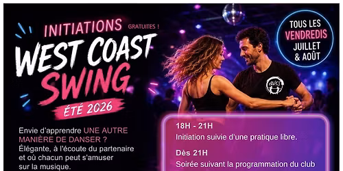 \ud83e\udea9 WEST COAST SWING\ud83e\udea918 \u00e0 21h. GRATUIT