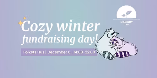 Cozy winter fundraising day!